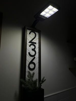 Solar Powered Light for House Numbers - Stylish and Functional Address Lights - With remote control