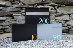 Custom Black Steel Mailbox with Locking Feature | Modern Wall Mount Design | Mailbox Numbers Customized