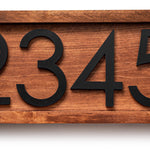 Tanyard modern house numbers, contemporary address sign, large address plaque, personalized address numbers sign, farmhouse house number