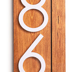 Laurel vertical address sign for house, modern address plaque, house numbers for outside, large address numbers, personalized address sign