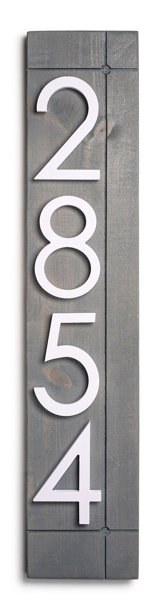 Laurel vertical address sign for house, modern address plaque, house numbers for outside, large address numbers, personalized address sign