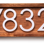 Tanyard modern house numbers, contemporary address sign, large address plaque, personalized address numbers sign, farmhouse house number
