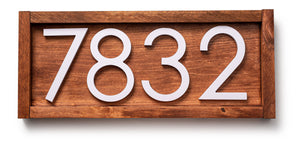 Tanyard modern house numbers, contemporary address sign, large address plaque, personalized address numbers sign, farmhouse house number