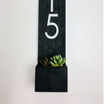 Pierce personalized house number plaque - vertical sign with custom vertical address numbers modern vertical house number sign - sleek