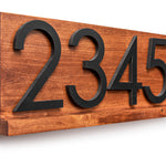 Delmar modern address sign plaque, address sign for house, personalized address plaque for home, large numbers outside, contemporary address