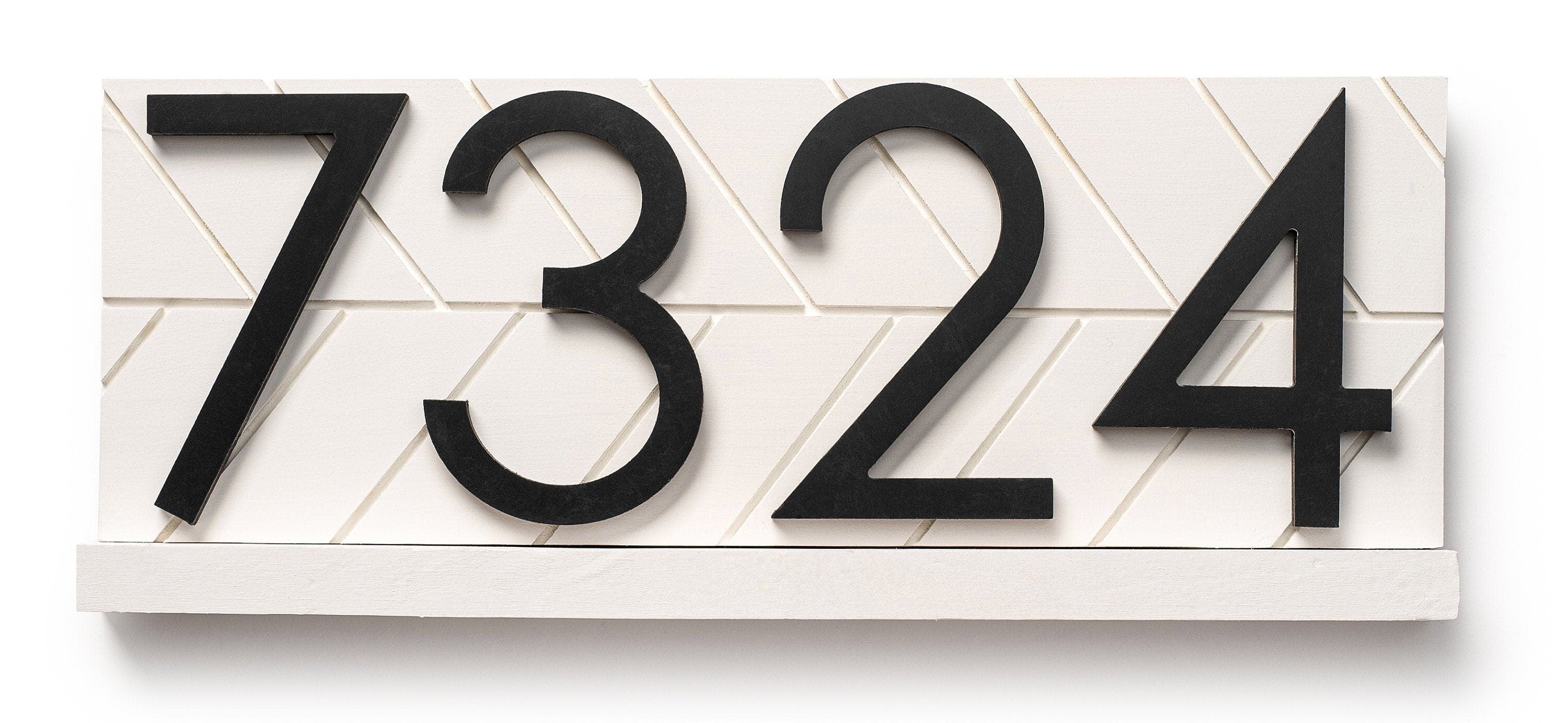 Towson address sign, modern address plaque, large address numbers for outside, personalized house number sign, housewarming gift curb appeal