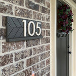 Towson address sign, modern address plaque, large address numbers for outside, personalized house number sign, housewarming gift curb appeal