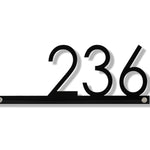 Boise Contemporary Street Address Sign - Custom Modern House Numbers Plaque