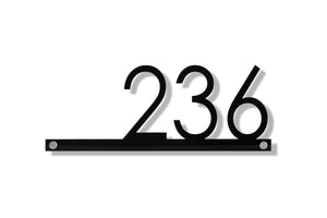 Boise Contemporary Street Address Sign - Custom Modern House Numbers Plaque